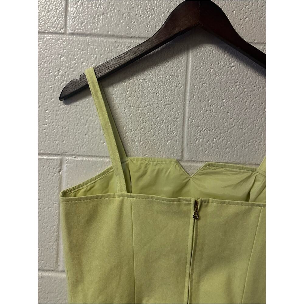 St. John Sport Y2K Lime Embroidered Sequin Cami Blouse Top Medium Going Out - Picture 7 of 11